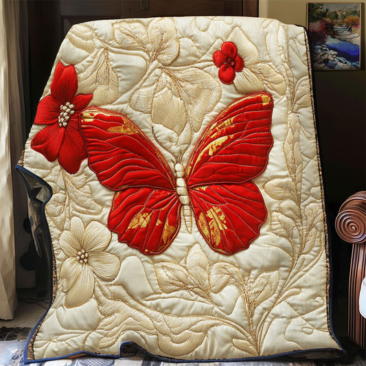 Red Butterfly WX2203042CL Quilt