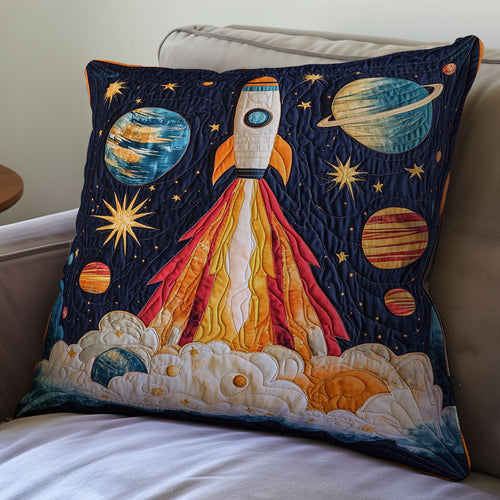 Rocket In The Galaxy WU1002009CL Quilt Pillow Case