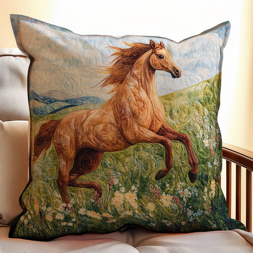 Running Horse WX1703099CL Quilt Pillow Case