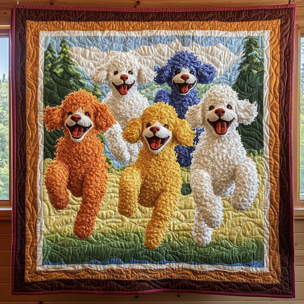 Running Poodle CP1106030CL Quilt