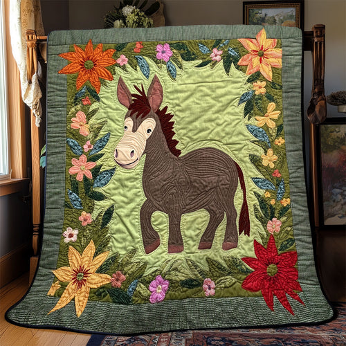 Rustic Blooms & Donkey YR0402047CL Quilt