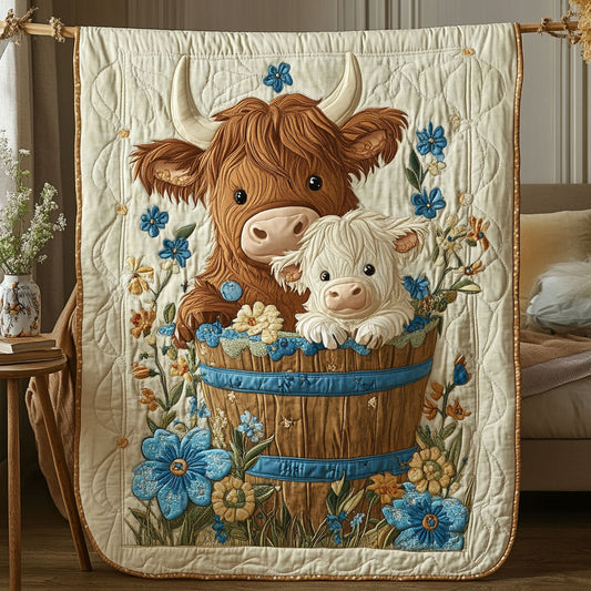 Rustic Cow Haven YR1002047CL Quilt