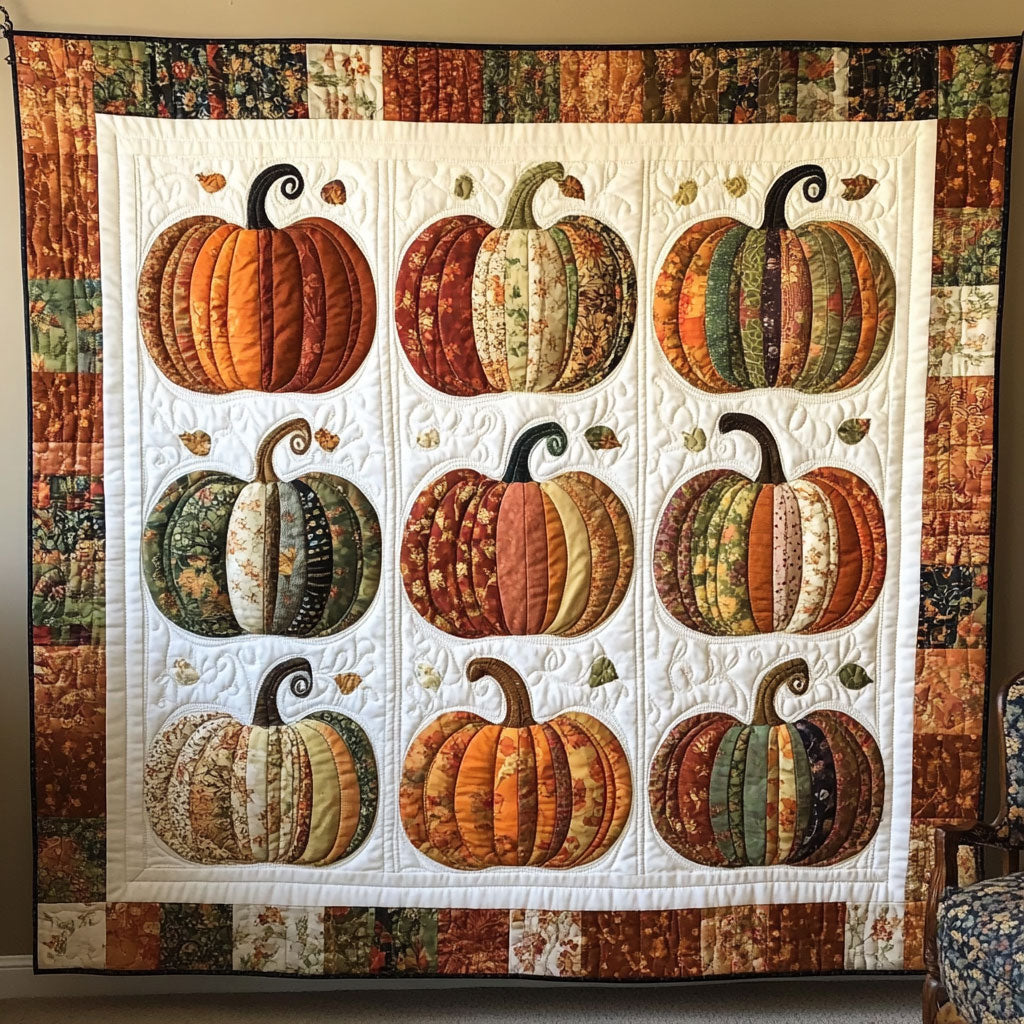 Rustic Pumpkin Charm YR1002026CL Quilt