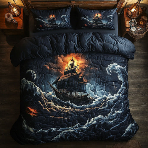 Sailing Through Stormy Seas WU2403009CL Duvet Cover Set