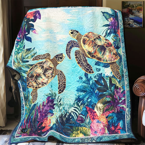 Sea Turtle Tropical Ocean WU2012017CL Quilt
