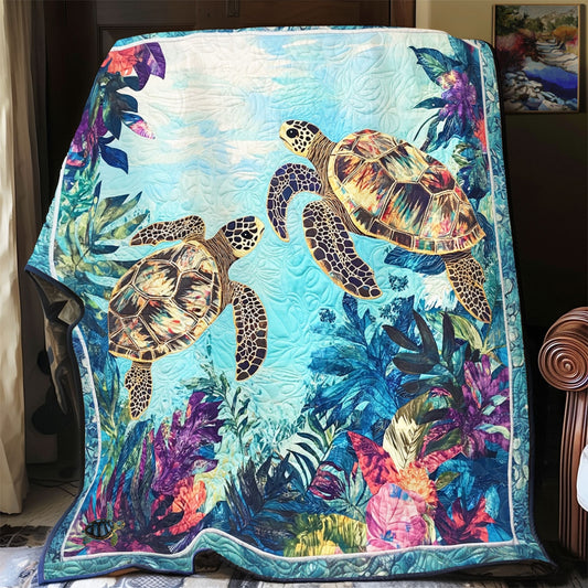 Sea Turtle Tropical Ocean WU2012017CL Quilt