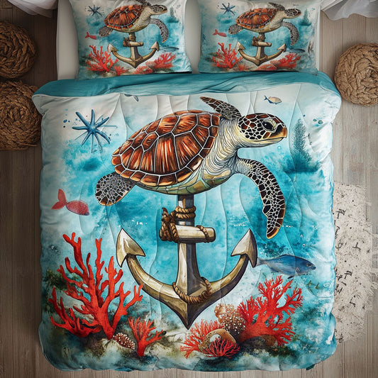 Sea Turtles Ocean Waves WU2403048CL Duvet Cover Set