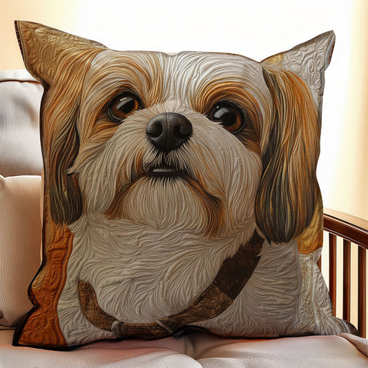 Shih Tzu Cute WX0303144CL Quilt Pillow Case