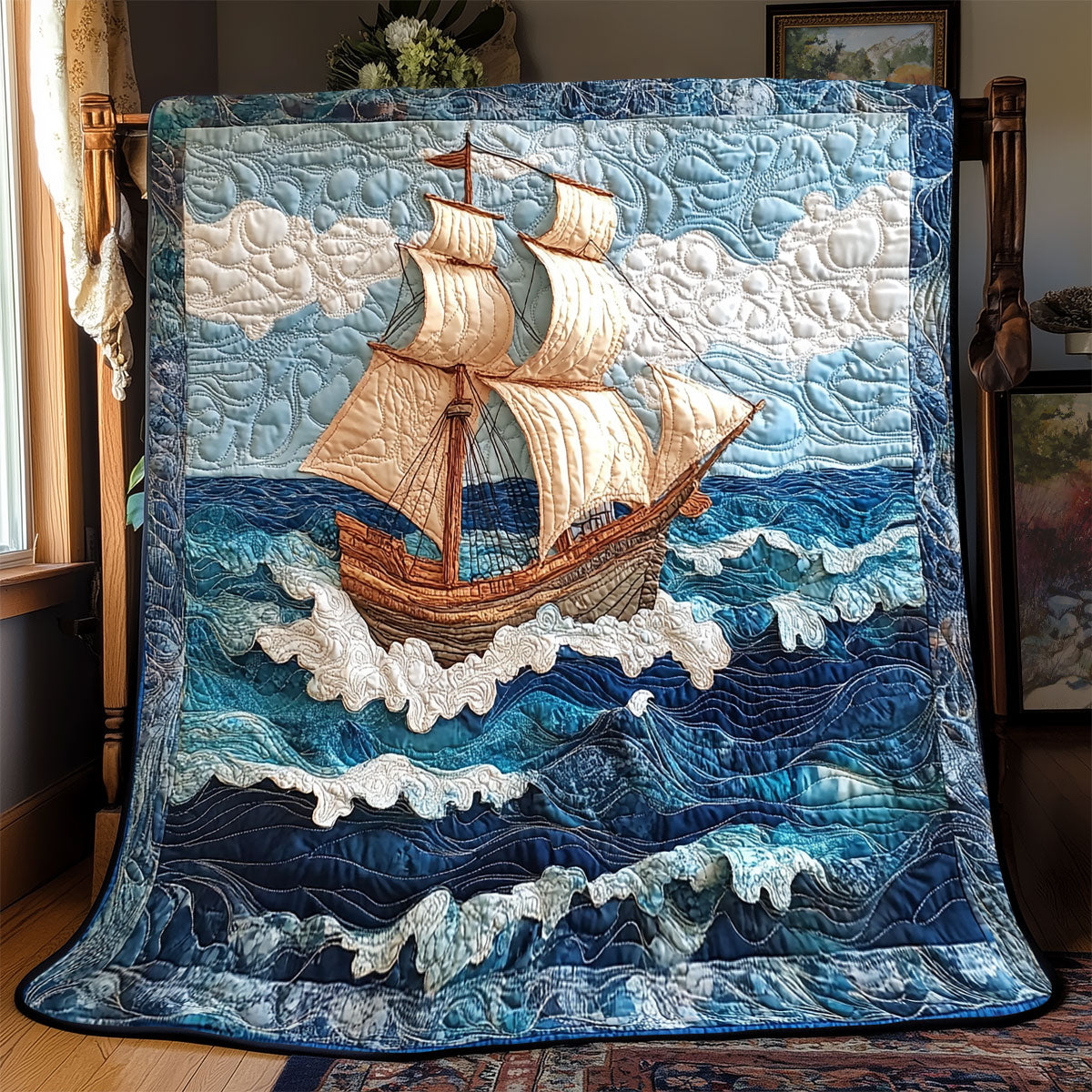 Ship Wave WX1703043CL Quilt