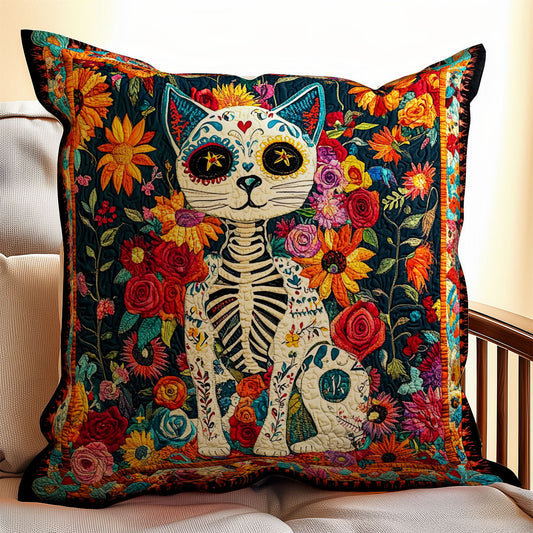 Skull Day Of The Dead WX0303146CL Quilt Pillow Case