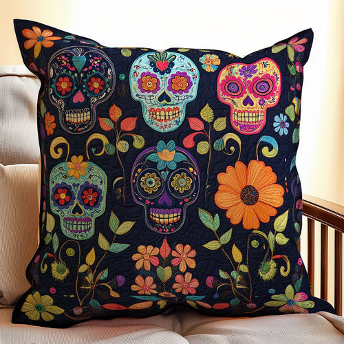 Skull Day Of The Dead WX0403123CL Quilt Pillow Case