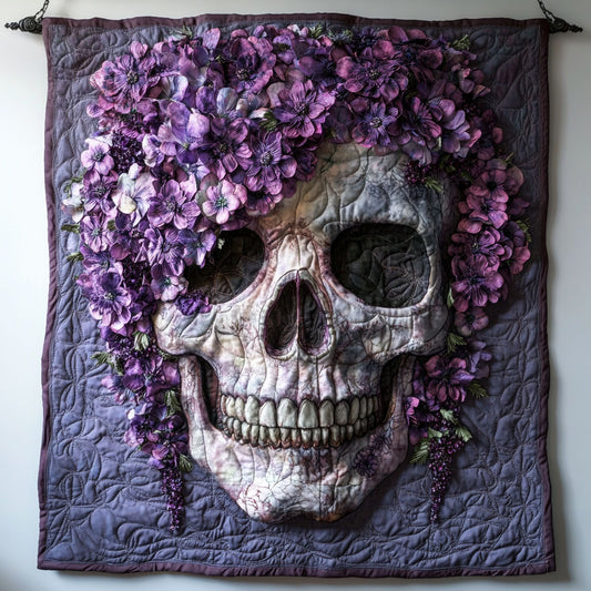 Skull Floral YR1002028CL Quilt