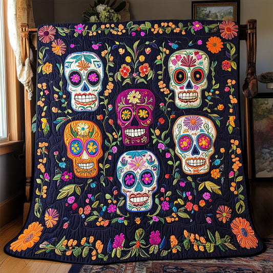 Skull Flower WX0403091CL Quilt
