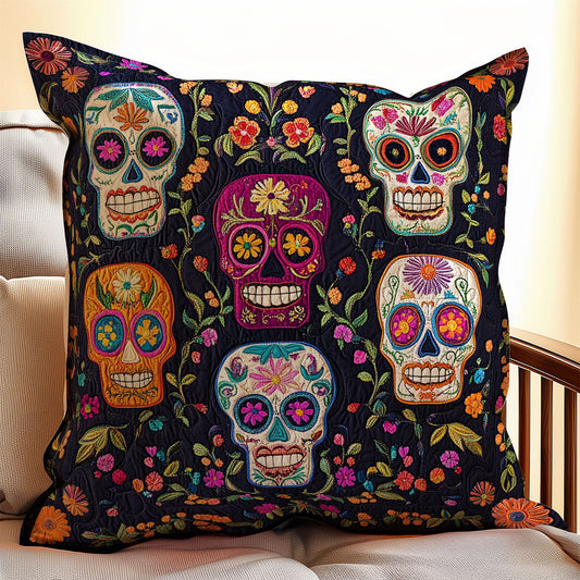 Skull Flower WX0403125CL Quilt Pillow Case