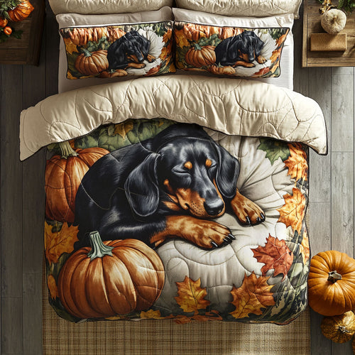 Sleeping Dachshund WU1102002CL Duvet Cover Set