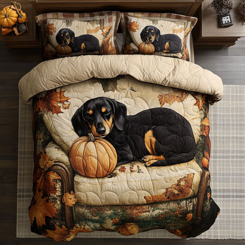 Sleeping Dachshund WU1102003CL Duvet Cover Set