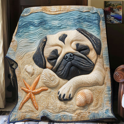 Sleeping Pug WX2003035CL Quilt