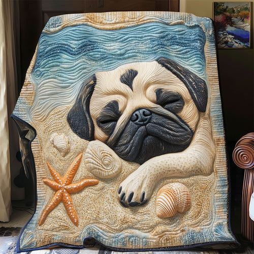 Sleeping Pug WX2003035CL Quilt