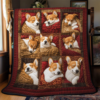 Sleepy Corgi Bliss YR0902033CL Quilt