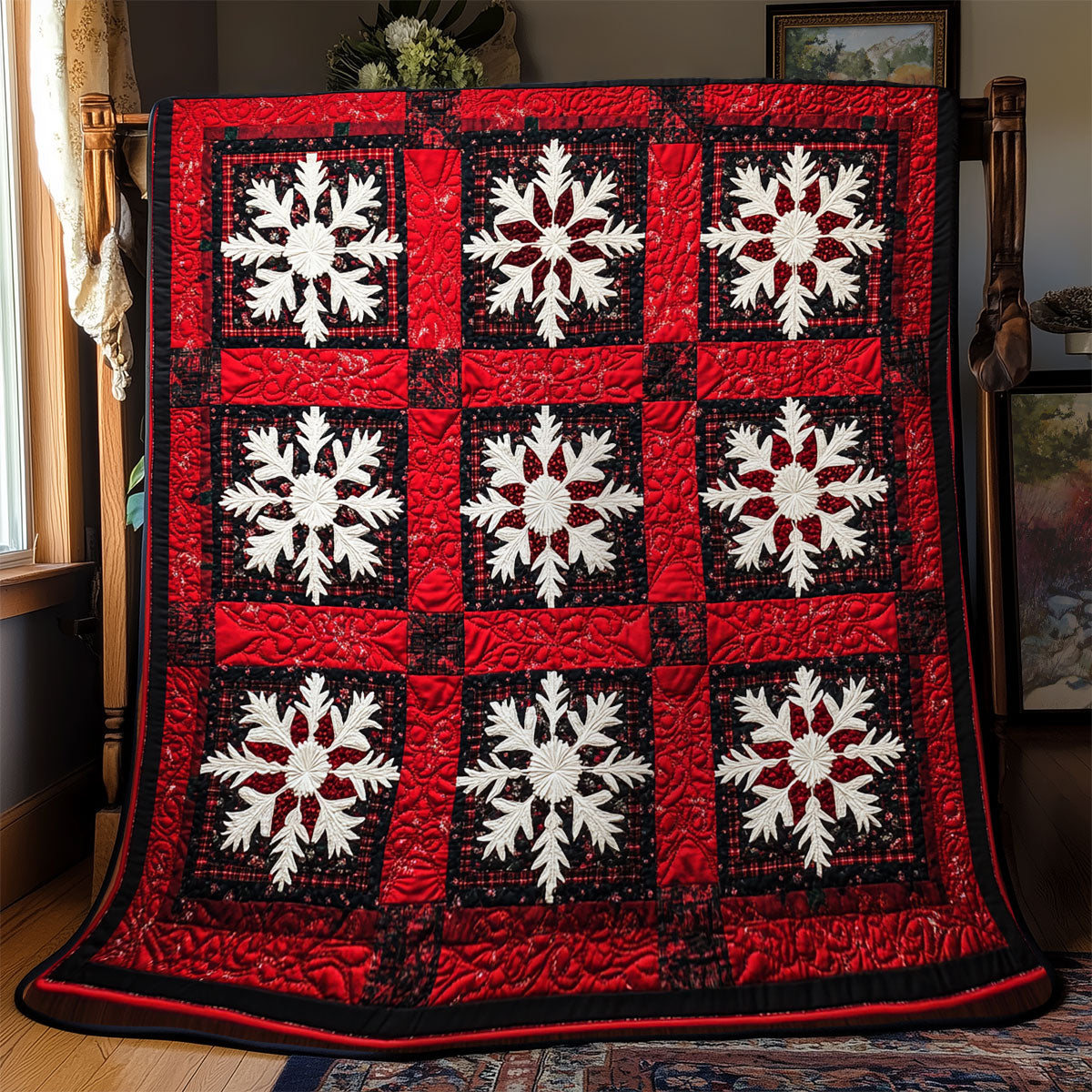 Snowflake Pattern YR0702047CL Quilt