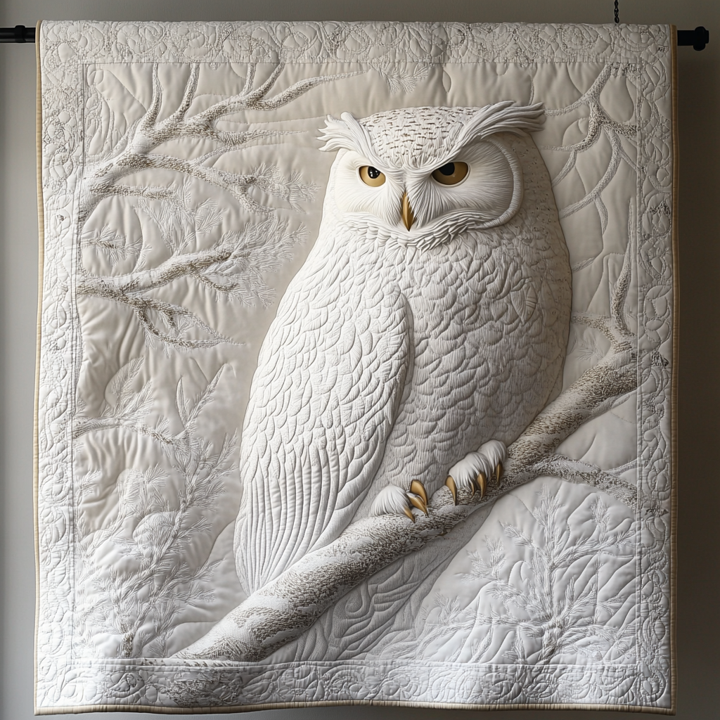 Snowy Owl Elegance YR0301030CL Quilt