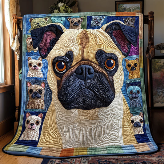 Snuggle Pug YR0602034CL Quilt
