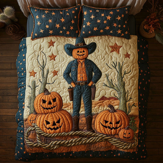 Spooky Cowboy Scarecrow WY0708023CL Duvet Cover Set
