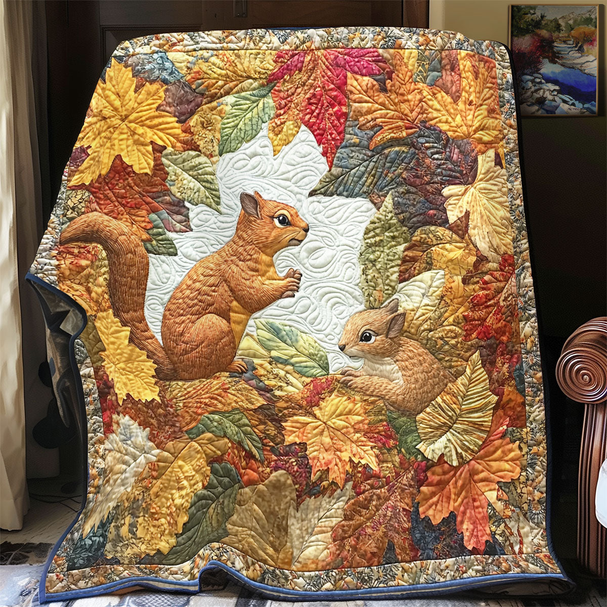 Squirrels WX1303035CL Quilt
