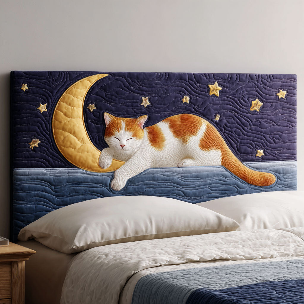Starlight Cat WJ2412018CL Quilted Headboard Slipcover