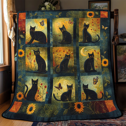 Starlit Cat Meadow YR0502014CL Quilt