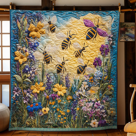 Stunning Garden Beee WX2103031CL Quilt