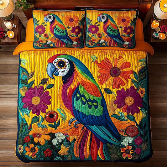 Sugar Skull Parrot WY0808013CL Duvet Cover Set