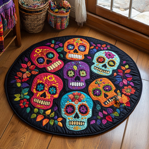 Sugar Whirl WJ0708143CL Quilted Round Mat