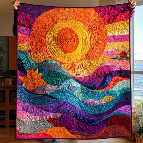 Sun Abtract YR1002017CL Quilt