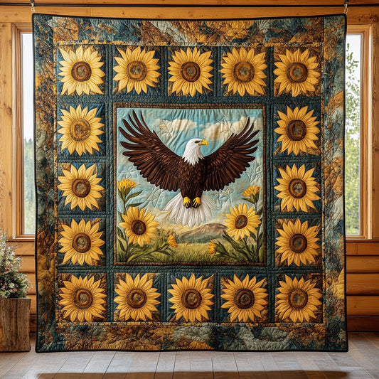 Sunflower Eagle CW0908049CL Quilt
