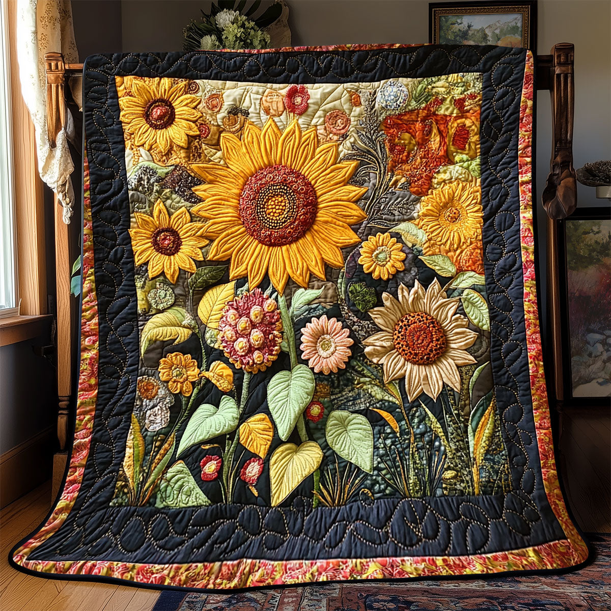 Sunflower Field WX1703049CL Quilt