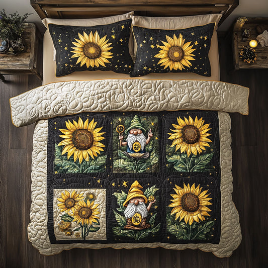 Sunflower Garden Gnome WY0708010CL Duvet Cover Set