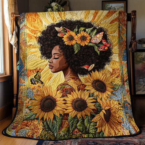 Sunflower Goddess YR0702002CL Quilt
