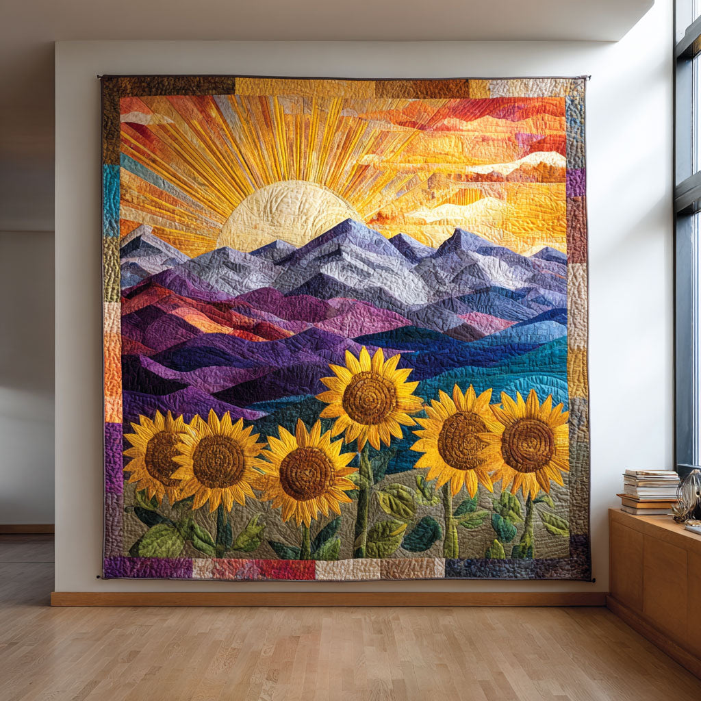 Sunflower Morning Glory CW1308070CL Quilt