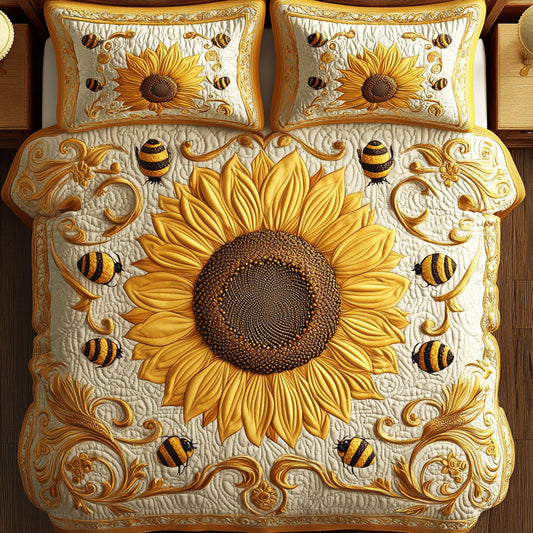 Sunflower Queen Bee WU2702047CL Duvet Cover Set