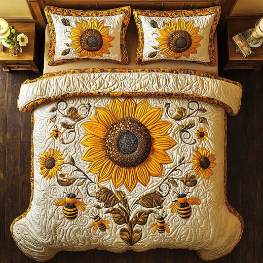 Sunflower Queen Bee WU2702049CL Duvet Cover Set