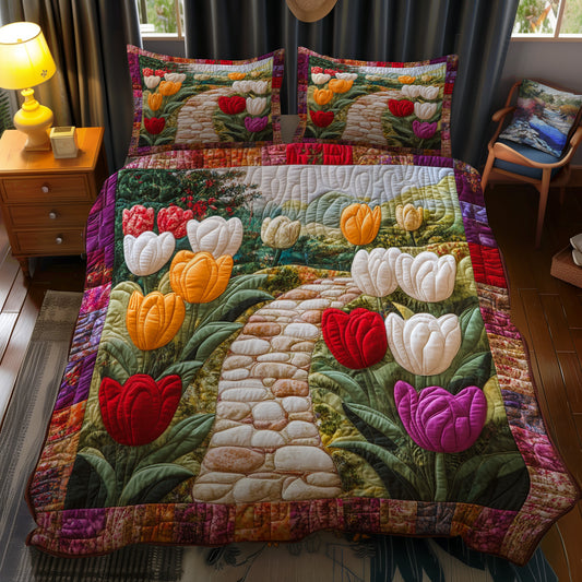 Sunny Path of Tulips YR3112018CL Duvet Cover Set