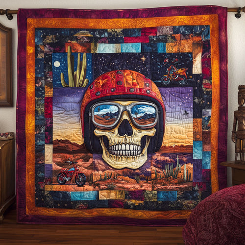 Sunset Steel Skull WN0908087CL Quilt