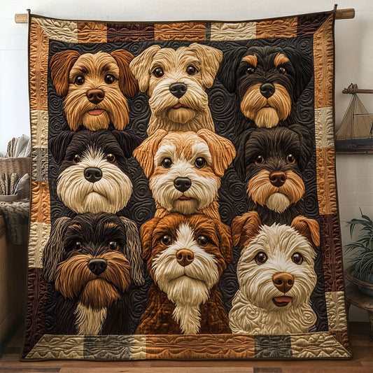 Sweet Face Miniature Schnauzer WN1511084CL Quilt