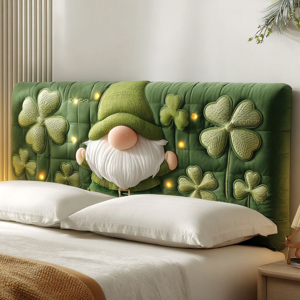 The Cloverfield Gnome WJ0501055CL Quilted Headboard Slipcover