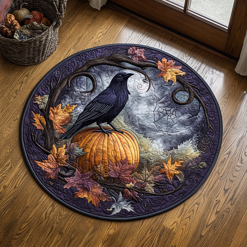 The Crow’s Vigil WJ0708119CL Quilted Round Mat