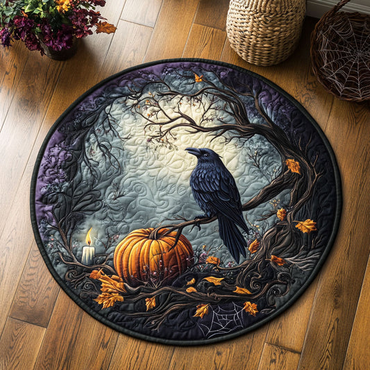 The Crow’s Vigil WJ0708121CL Quilted Round Mat