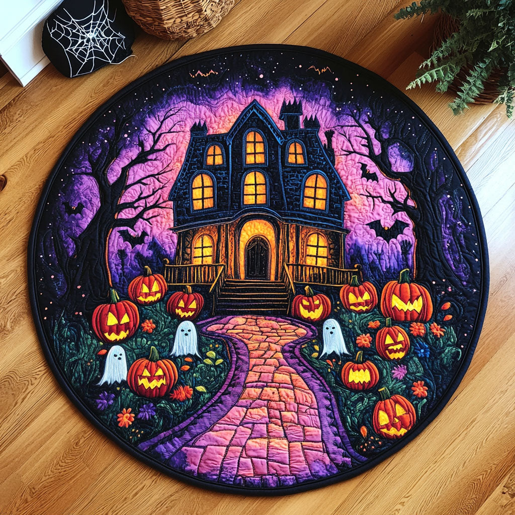 The Grinning Path WJ0708136CL Quilted Round Mat