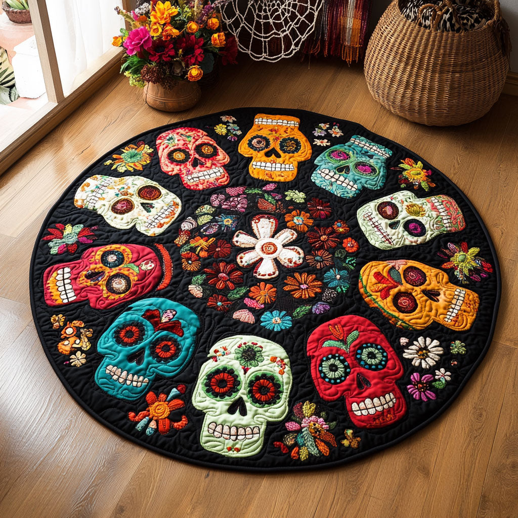 The Memory Mandala WJ0708146CL Quilted Round Mat