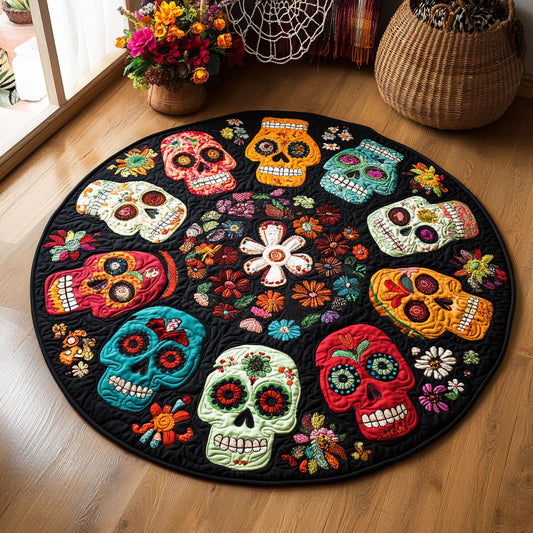 The Memory Mandala WJ0708146CL Quilted Round Mat